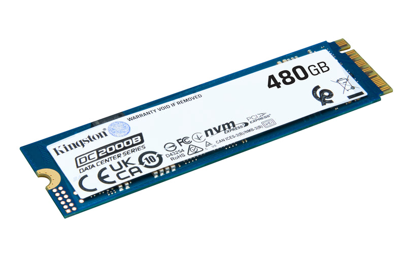 SEDC2000BM8/480G - SSD 480G M.2 NVMe PCIe 4.0 Enterprise para Servidores (até 7000MB/s Leitura; 1300MB/s Gravação).