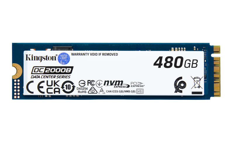 SEDC2000BM8/480G - SSD 480G M.2 NVMe PCIe 4.0 Enterprise para Servidores (até 7000MB/s Leitura; 1300MB/s Gravação).