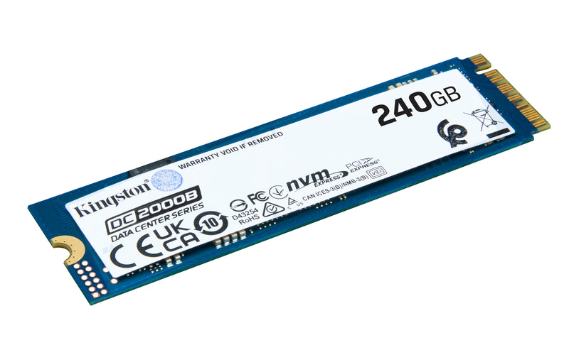 SEDC2000BM8/240G - SSD 240G M.2 NVMe PCIe 4.0 Enterprise para Servidores (até 7000MB/s Leitura; 1300MB/s Gravação).