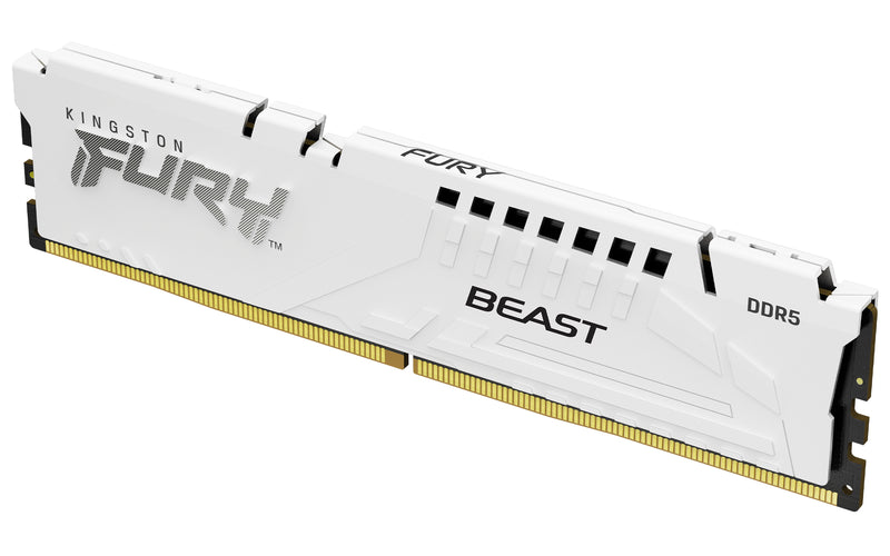 KF560C36BWE2-16 - Módulo de memória de 16GB DIMM DDR5 6000Mhz CL36 FURY Beast White 1,35V 1Rx8 288 pinos para desktop / gamers (Revisão 2).