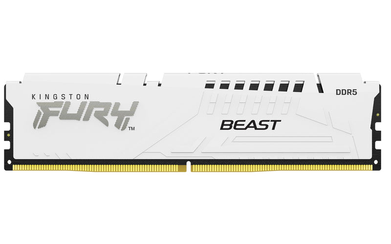 KF560C36BWE2-16 - Módulo de memória de 16GB DIMM DDR5 6000Mhz CL36 FURY Beast White 1,35V 1Rx8 288 pinos para desktop / gamers (Revisão 2).