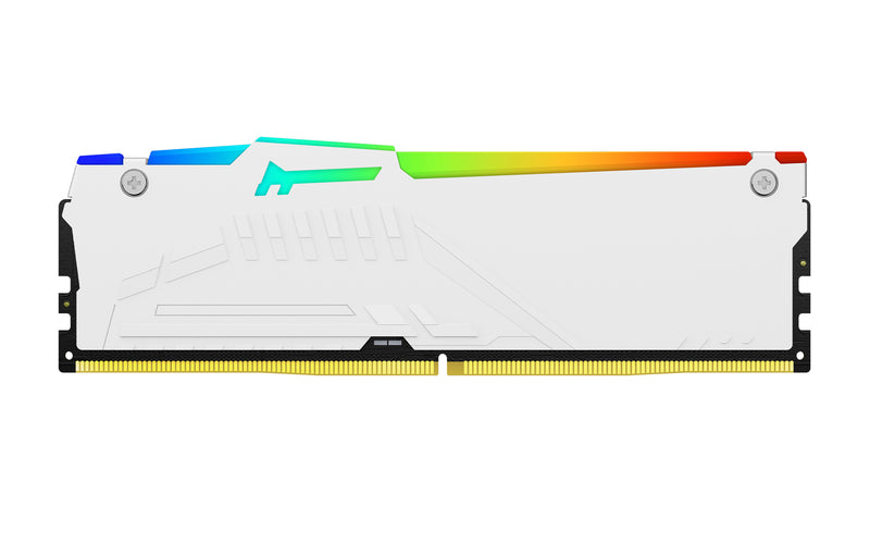 KF560C36BWE2A-16 - Módulo de memória de 16GB DIMM DDR5 6000Mhz CL36 FURY Beast White RGB 1,35V 1Rx8 288 pinos para desktop / gamers (Revisão 2).