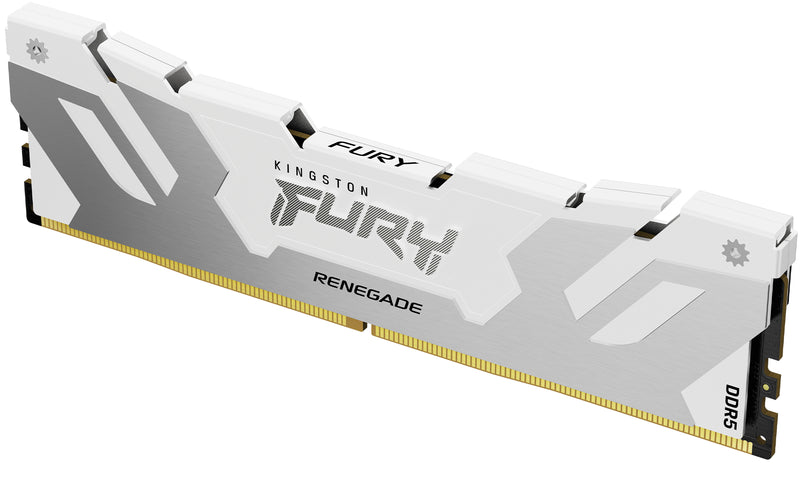 KF576C38RW-16 - Módulo de memória de 16GB DIMM DDR5 7600Mhz FURY Renegade White 1,45V 1Rx8 288 pinos para desktop / gamers.