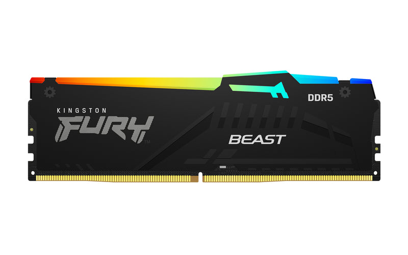 KF560C30BBA-8 - Módulo de memória de 8GB DIMM DDR5 6000Mhz FURY Beast RGB 1,4V CL30 1Rx16 288 pinos para desktop / gamers base Intel.