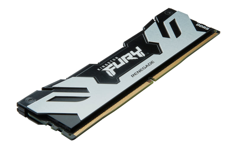 KF584CU40RS-24 - Módulo de memória de 24GB CUDIMM DDR5 8400Mhz FURY Renegade Silver 1,45V 1Rx8 288 pinos para desktop / gamers.