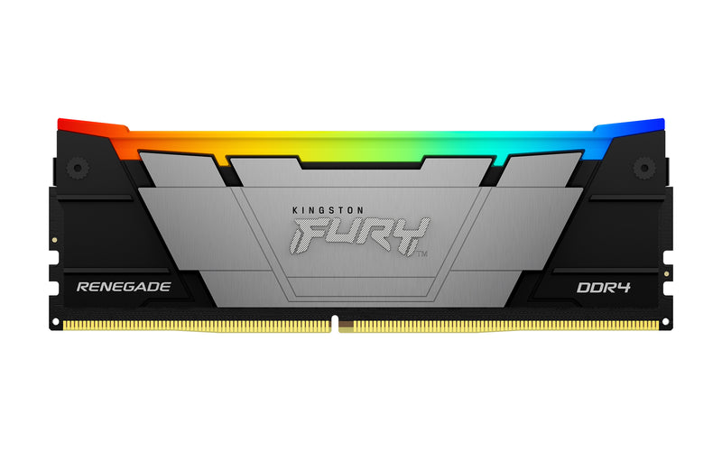 KF432C16RB12A/16 - Memória de 16GB DIMM DDR4 3200Mhz FURY Renegade RGB 1,35V CL16 2Rx8 288 pinos para desktop/gamers.