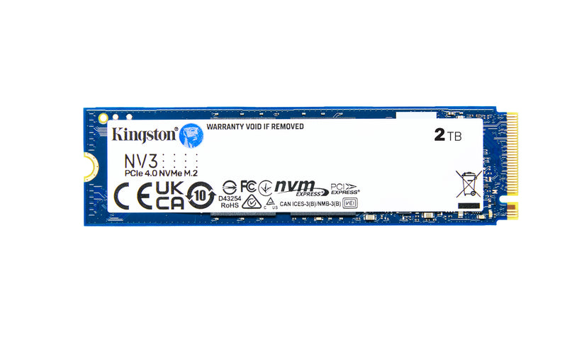 SNV3S/2000G - SSD de 2TB padrão NV3 formato M.2 2280 NVMe 4.0 Gen 4x4 ultra rápido (Leitura/Gravação: 6000/5000 MB/seg).