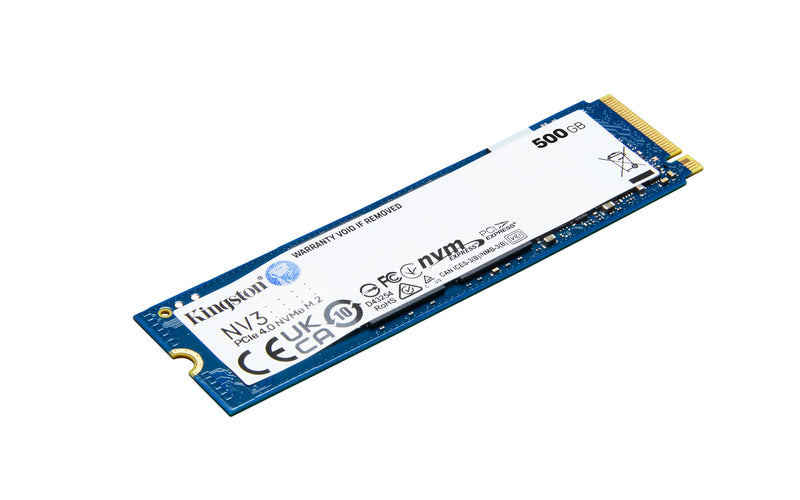 SNV3S/500G - SSD de 500GB padrão NV3 formato M.2 2280 NVMe 4.0 Gen 4x4 ultra rápido (Leitura/Gravação: 5000/3000 MB/seg).