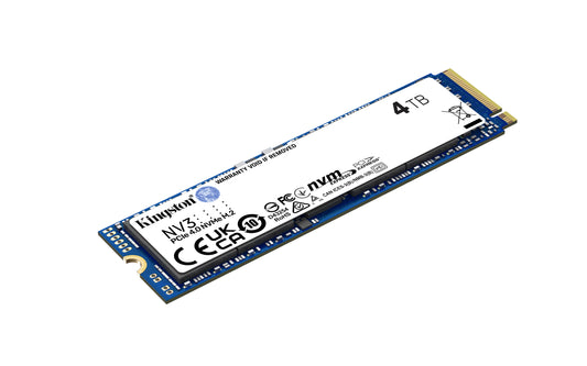 SNV3S/4000G - SSD de 4TB padrão NV3 formato M.2 2280 NVMe 4.0 Gen 4x4 ultra rápido (Leitura/Gravação: 6000/5000 MB/seg).