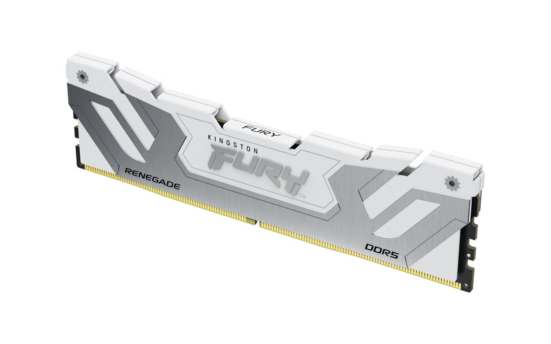 KF584CU40RW-24 - Módulo de memória de 24GB CUDIMM DDR5 8400Mhz FURY Renegade White 1,45V 1Rx8 288 pinos para desktop / gamers.