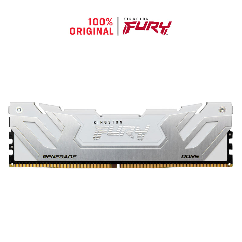 KF584CU40RW-24 - Módulo de memória de 24GB CUDIMM DDR5 8400Mhz FURY Renegade White 1,45V 1Rx8 288 pinos para desktop / gamers.