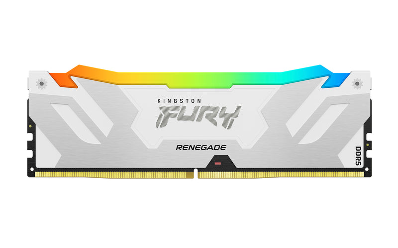 KF584CU40RWA-24 - Módulo de memória de 24GB CUDIMM DDR5 8400Mhz FURY Renegade RGB White 1,45V 1Rx8 288 pinos para desktop / gamers.