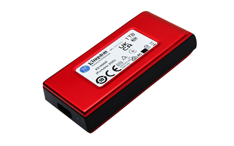 SXS1000R/1000G - SSD Externo portátil de 1TB Vermelho USB 3.2 Ger.2 (Leitura: 1050MB/s; Gravação: 1000MB/s).