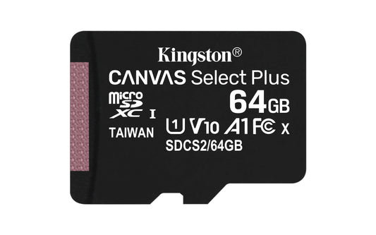 SDCS2/64GB-3P1A - Kit de Cartões de memória microSD (3 de 64GB) Canvas Select Plus - Leitura: 100MB/s - Classe 10 com 1 adaptador SD