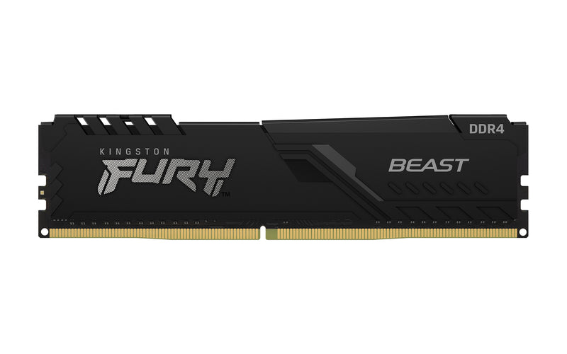 KF432C16BB/4 - Memória de 4GB DIMM DDR4 3200Mhz FURY Beast Black 1,35V CL16 1Rx8 288 pinos para desktop/gamers.