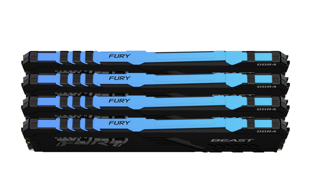 Kit de memórias de 64GB (4 x 16GB) DIMM DDR4 3200Mhz FURY