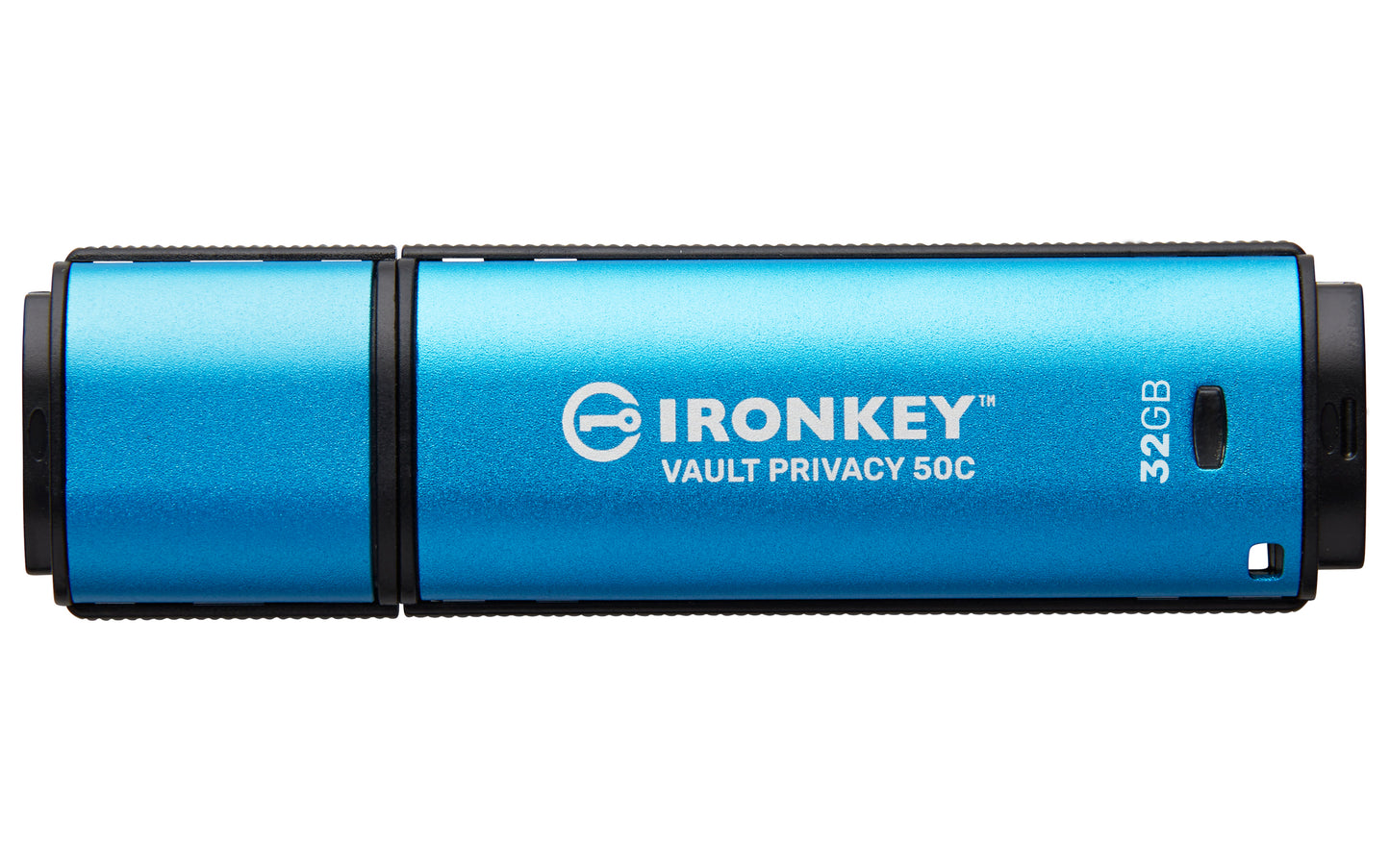 IKVP50C/32GB - Pen Drive de 32GB USB-C (Tipo C) IronKey Vault Privacy 50, com certificação FIPS 197 e criptografia XTS-AES de 256 bits.