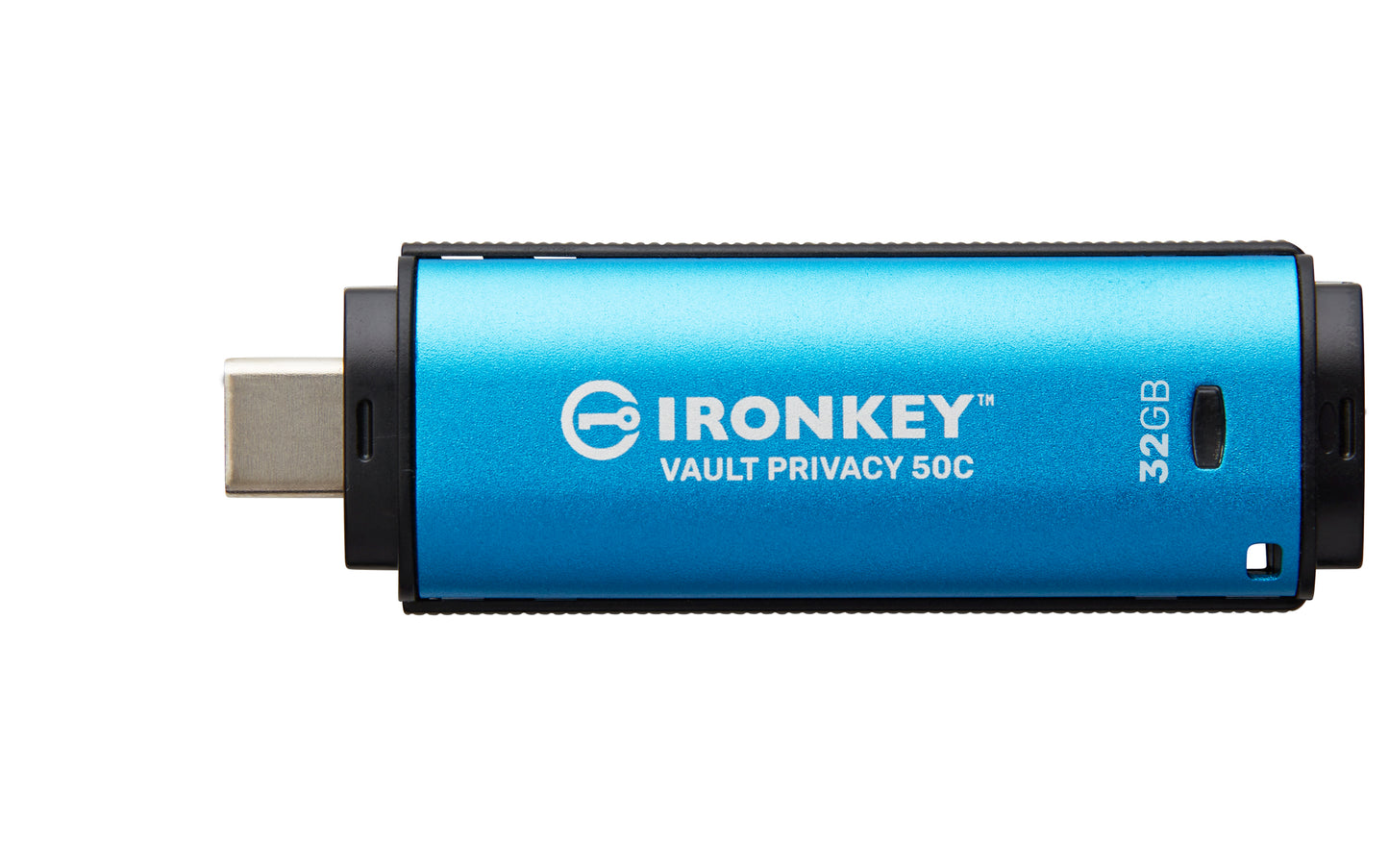 IKVP50C/32GB - Pen Drive de 32GB USB-C (Tipo C) IronKey Vault Privacy 50, com certificação FIPS 197 e criptografia XTS-AES de 256 bits.