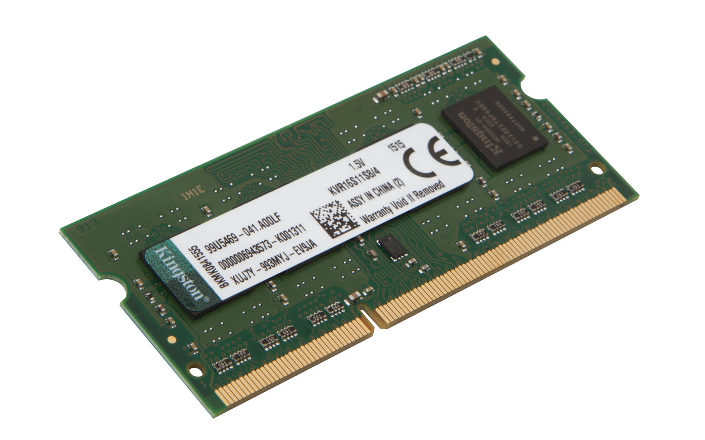 KVR16S11S8/4 - Memória de 4GB SODIMM DDR3 1600Mhz 1,5V 1Rx8 para notebook