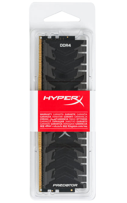 HX424C12PB3/16 - Memória HyperX Predator de 16GB DIMM DDR4 2400Mhz 1,2V para desktop - ÚLTIMA PEÇA